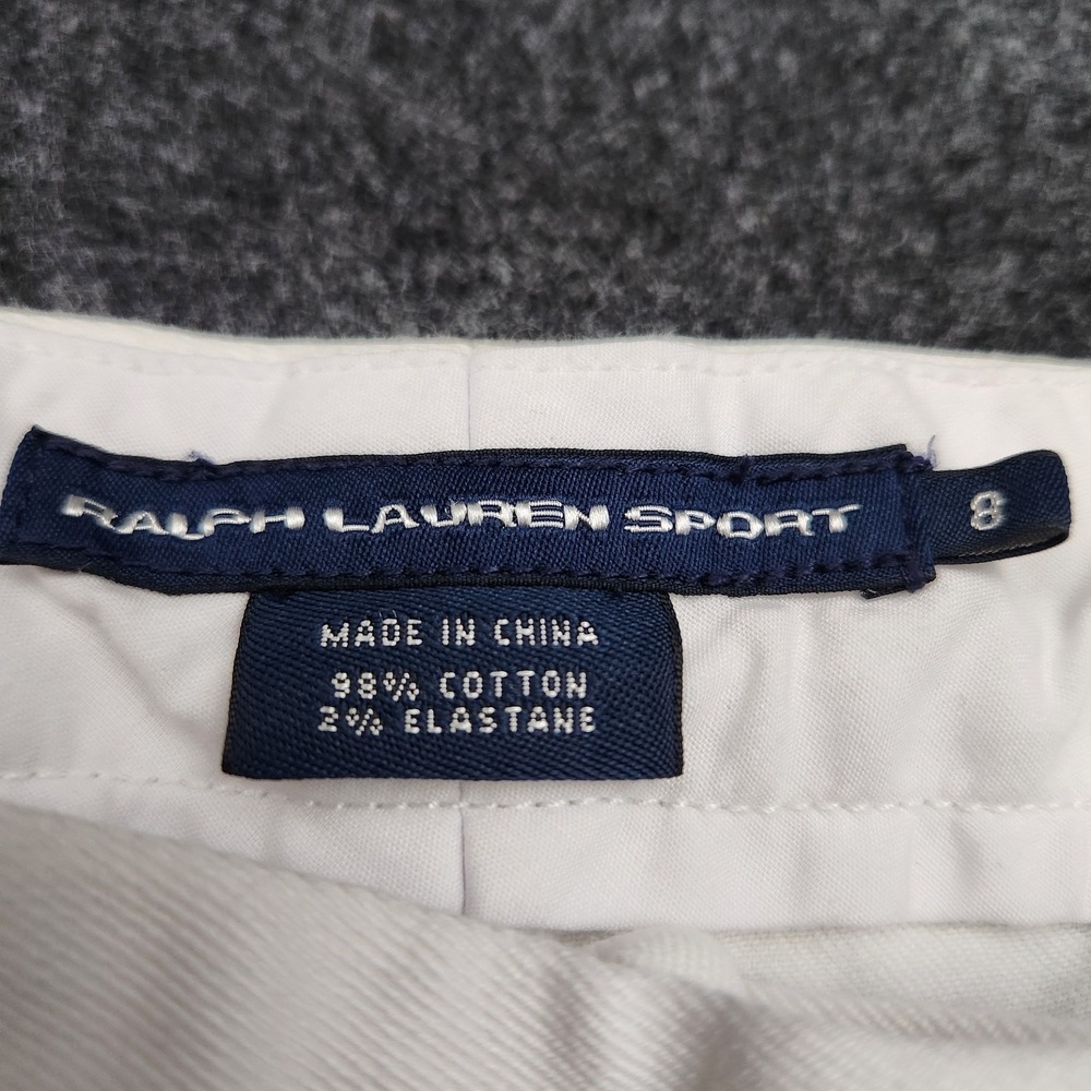 Ralph Lauren Sport Women's Size 8 White StretchTapered Leg Crop Pants Denim - Picture 8 of 11